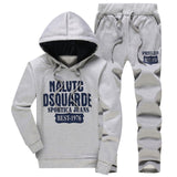 Thicken Warm Tracksuit Men 3 Pieces Fur Hooded Fleece Tracksuit