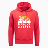 Hakuna Matata Fleece Hoodies Men Casual Fleece Lion King Sweatshirt
