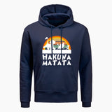 Hakuna Matata Fleece Hoodies Men Casual Fleece Lion King Sweatshirt