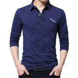 Men Casual Cotton Long Sleeve T Shirt