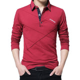 Men Casual Cotton Long Sleeve T Shirt