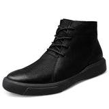 Genuine Leather Wear resistant Non-slip Rubber Snow boot