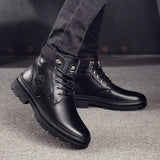 Genuine Leather Men Waterproof Boots Men Casual Shoes