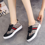 Lace-up Ladies Shoes Flat Comfortable Casual Vulcanized  Sneakers