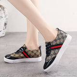 Lace-up Ladies Shoes Flat Comfortable Casual Vulcanized  Sneakers