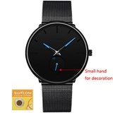 Men Casual Slim Mesh Steel Watch