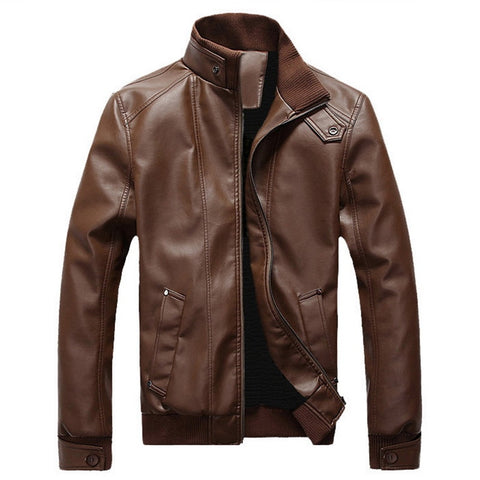 Jacket Men Streetwear Fashion PU Leather Jackets