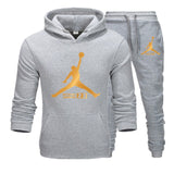 New Men Hoodies Suit Fleece Warm Men Tracksuit