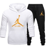 New Men Hoodies Suit Fleece Warm Men Tracksuit