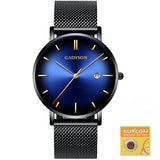 Men Casual Slim Mesh Steel Watch