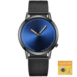 Men Casual Slim Mesh Steel Watch