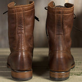 Winter Men Warm Fur Genuine Leather Boots