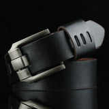 New Men's Belt male leather pin buckle belts
