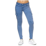Women Casual Jeans Denim Pants Women Cargo Pencil Long Pants