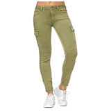 Women Casual Jeans Denim Pants Women Cargo Pencil Long Pants