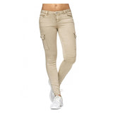 Women Casual Jeans Denim Pants Women Cargo Pencil Long Pants