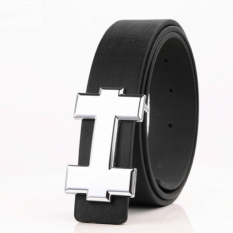 H Brand Designer Leather Belts