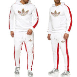 Solid Tracksuit Pattern Printed Hoodies+Pants