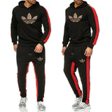 Solid Tracksuit Pattern Printed Hoodies+Pants