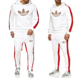 Solid Tracksuit Pattern Printed Hoodies+Pants