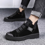 Winter Men's Boots Warm PU Leather Male Waterproof Shoes