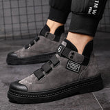Winter Men's Boots Warm PU Leather Male Waterproof Shoes