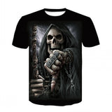 New Printed Motorcycle Skull T-shirt | Fashionable T shirts