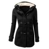 Women's Coat| Women Jackets| Wide-waisted Coat| Outerwear & Coats| Female Long Hooded|