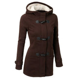 Women's Coat| Women Jackets| Wide-waisted Coat| Outerwear & Coats| Female Long Hooded|