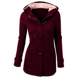 Women's Coat| Women Jackets| Wide-waisted Coat| Outerwear & Coats| Female Long Hooded|
