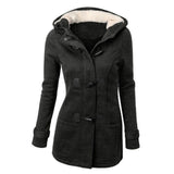 Women's Coat| Women Jackets| Wide-waisted Coat| Outerwear & Coats| Female Long Hooded|