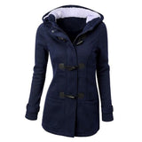 Women's Coat| Women Jackets| Wide-waisted Coat| Outerwear & Coats| Female Long Hooded|
