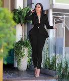 Lady Business Suits| Pencil Pants| Blazer Coat| Long Sleeve Blazer |Two Piece Set |Ruffle Scuba| Women dresses|