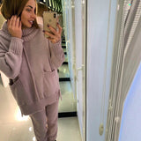 Mid Lined Split Pockets Sweater + Pant