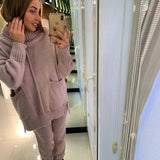 Mid Lined Split Pockets Sweater + Pant