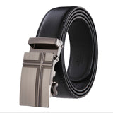 PU Leather Automatic Buckle Belts | Fashionable Leather Belts