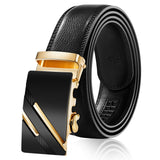 PU Leather Automatic Buckle Belts