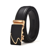 PU Leather Automatic Buckle Belts | Fashionable Leather Belts