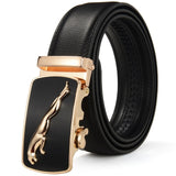 PU Leather Automatic Buckle Belts | Fashionable Leather Belts