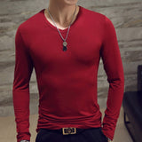 Long Sleeves V Neck Pullover Casual T-shirts