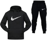 Cotton Fleece Thick hoodie+Pants Sporting Male Tracksuit