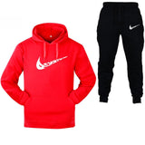Cotton Fleece Thick hoodie+Pants Sporting Male Tracksuit