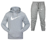 Cotton Fleece Thick hoodie+Pants Sporting Male Tracksuit