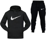 Cotton Fleece Thick hoodie+Pants Sporting Male Tracksuit