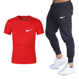 T Shirts+pants Two Pieces Sets Casual Tracksuit