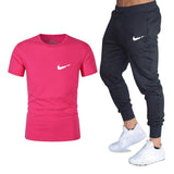 T Shirts+pants Two Pieces Sets Casual Tracksuit