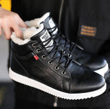 super warm Ankle boots men winter shoes