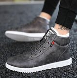 super warm Ankle boots men winter shoes