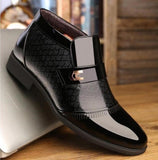 Men Genuine Leather Ankle paint Boots Footwear