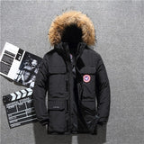 Russia Winter jacket men fur collar coat Waterproof jacket
